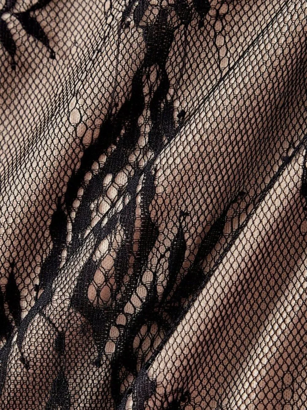 Black Sexy Women's Contrast Lace Slim Fit Short High Waist Cami Dress
